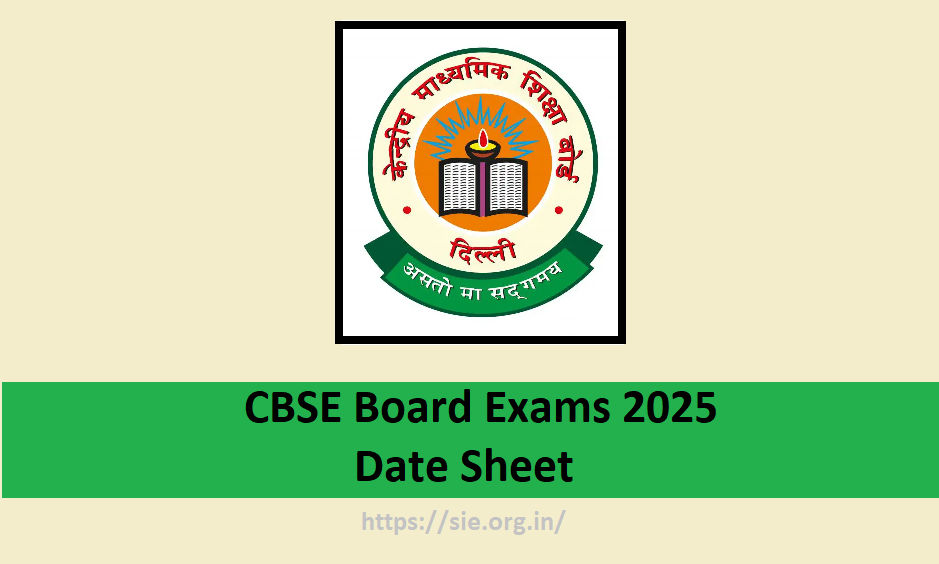 CBSE 10th and 12th Board Exams 2025 Date sheet 1