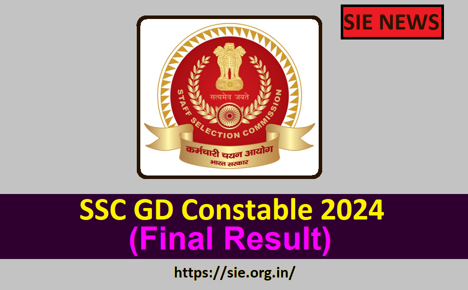 SSC GD Result 2024 for Constable Final Result at ssc.nic.in